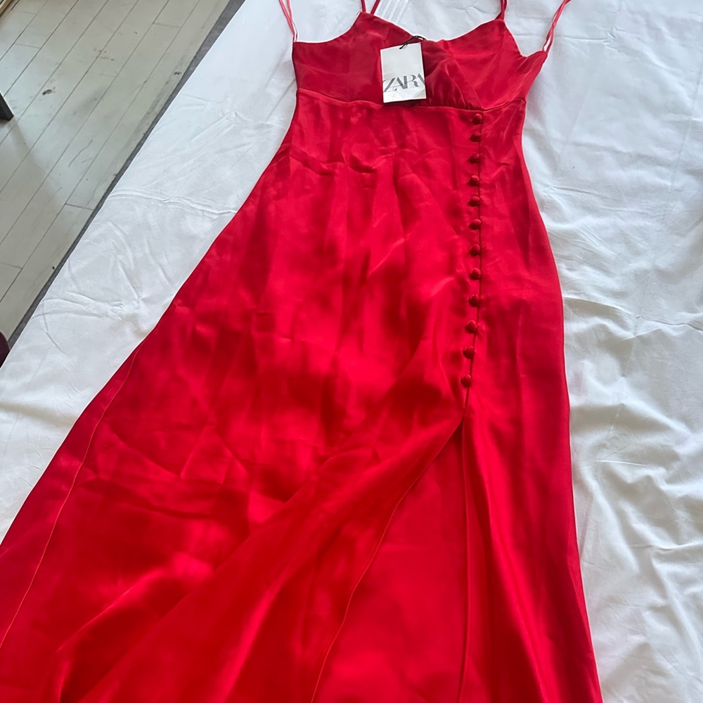 Zara Red Maxi Dress